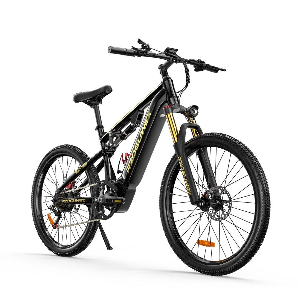 RX700 Vollgefedertes Mountain-Elektrofahrrad, 48 V / 17,5 Ah, doppelte hydraulische Scheibenbremsen, 26-Zoll-Räder, Federung vorne und hinten