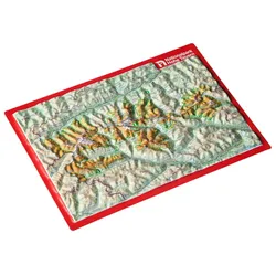 Georelief Reliefpostkarte Nationalpark Hohe Tauern - STK - bunt
