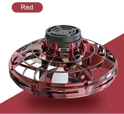 JoyToys Flying Fidget Spinner Drone Ball UFO Red