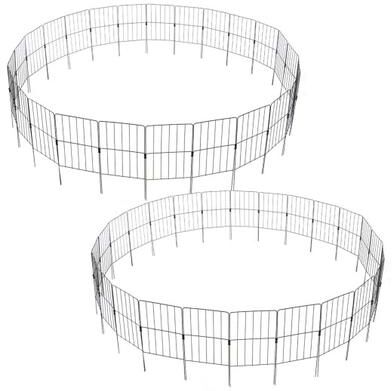 Costway 50 Pack Rustproof Decorative Garden Fence Set