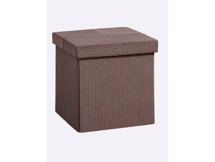 Hocker HEINE HOME, braun, B:38cm H:38cm T:38cm, Hocker, Hocker