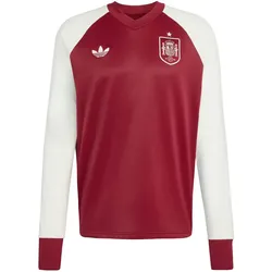 adidas RFEF Spanien Auswärts langarm Aufwärmshirt WM 2026 Herren KA1908 - team coll burgundy 2 S
