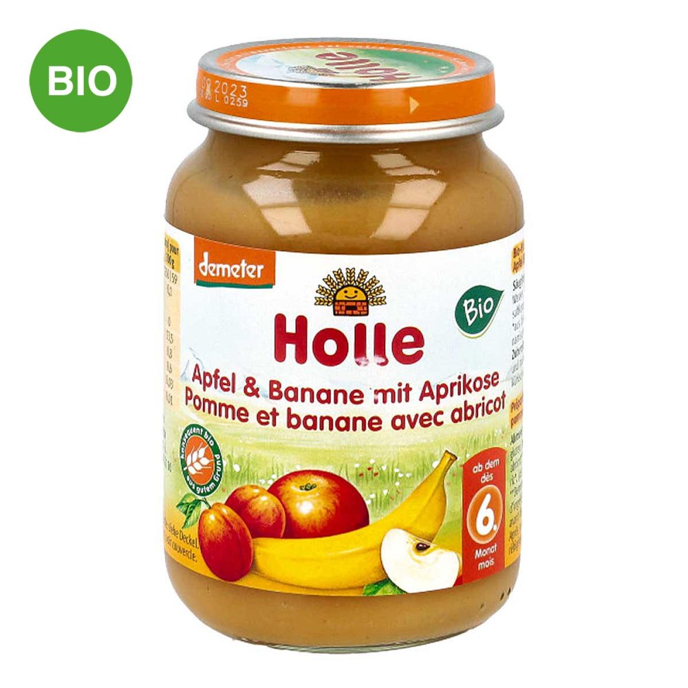 Holle baby food AG Holle Apfel & Banane mit Aprikose 02076243