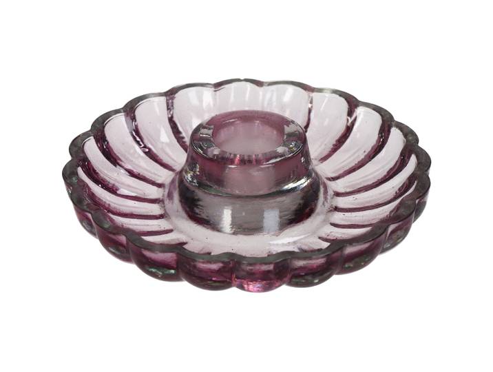 Kerzenständer Fiore rosa Glas H 3 cm - Kerzenständer