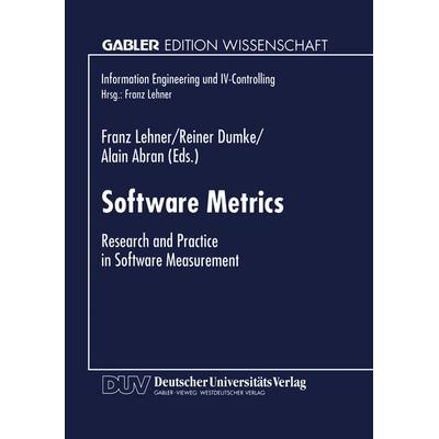 Software Metrics, Taschenbuch von Franz Lehner, Deutscher Universitätsverlag, 978-3-8244-6518-7