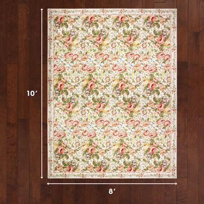 Laura Ashley Imagine Printed Chenille Washable Rugs