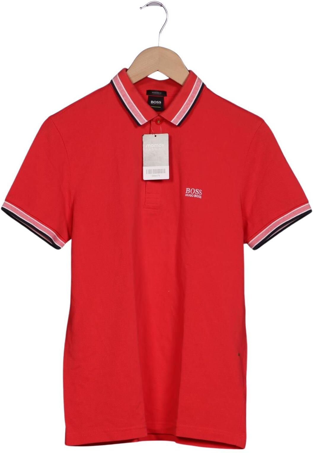 Boss Green Herren Poloshirt, Rot, Gr. S, Baumwolle - Second Hand