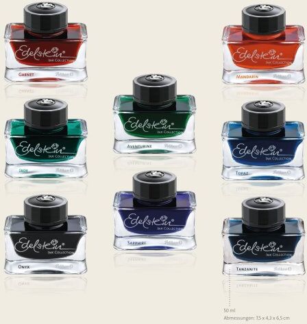 Pelikan Edelstein Blæk, 50 Ml, Sæt M. 8 Farver