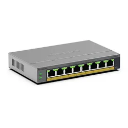 NETGEAR GS108EPP Unmanaged Gigabit Ethernet (10/100/1000) Power over Ethernet (PoE) Desktop-/Wandmontage Grau