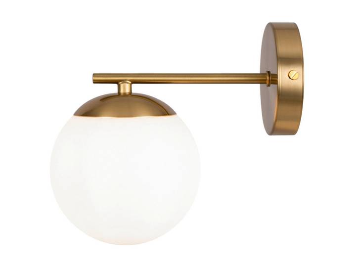 Maytoni Wandleuchte, Messingfarben, Metall, Glas, 20 cm, CE, gleichmäßige Lichtverteilung, Lampen & Leuchten, Innenbeleuchtung, Spots & Strahler, Wandstrahler