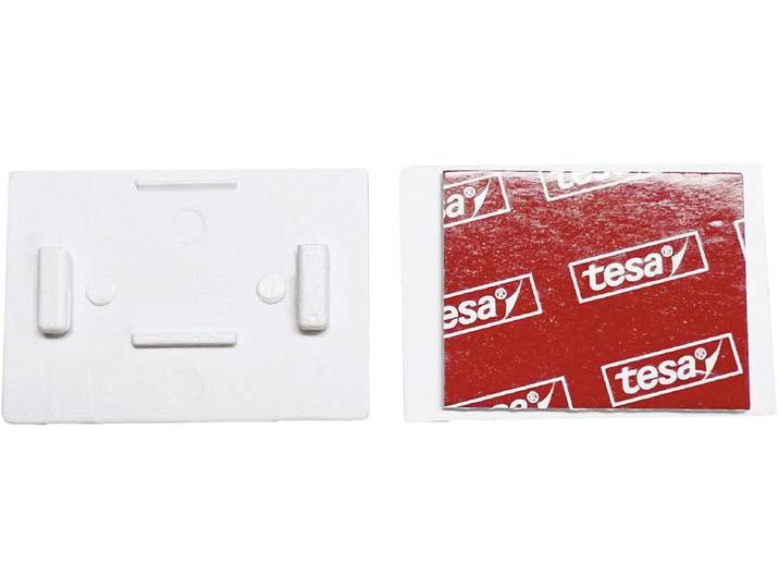 Klebeträger GARDINIA Rollo Klebeträger , weiss (weiß), Kunststoff, Sichtschutzbefestigungen, Klebeträger, mit Qualitäts-Klebe-Pads
