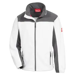 Fleecejacke "MOTION TEX PLUS" - XXL - weiß/grau