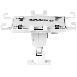 Gripzo Universal Tablet Halterung Diebstahlschutz 7-11 Zoll, Säule rund, weiß