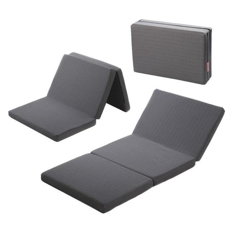 Tinynord Foldable travel mattress, 120x60 cm, gray (120 x 60 cm) (68154880)