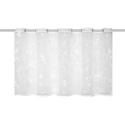 Schmidt Kurzgardine Migron 75 x 140 cm Polyester Weiß