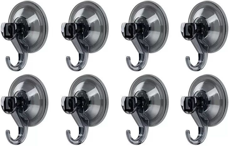 INF Saugfähige Haken, 8er-Pack – Vakuum-Wandhaken ohne Bohren für Bad, Küche