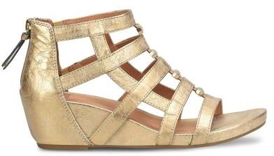 Sofft Rio II - Womens 6.5 Gold,Metallic Sandal Medium