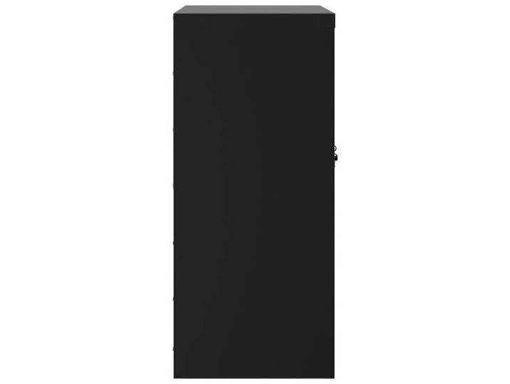 Maison Soldes Armoire à bureau（Cabinet/Armoire Placard）- Classeur noir 79x40x90cm acier Moderne773677