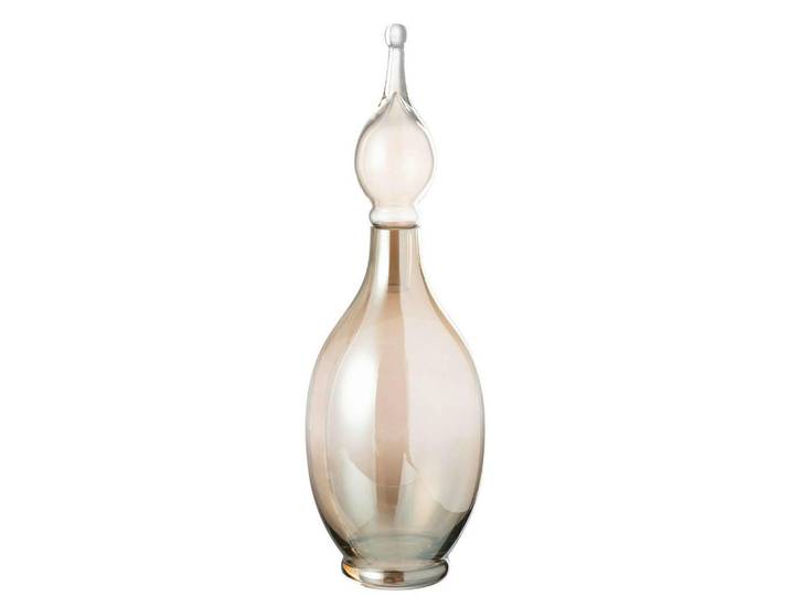 Ambia Home Dekovase, Beige, Glas, 17x53x17 cm, Dekoration, Vase, Glasvasen