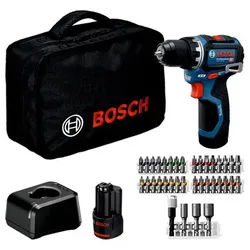 Akku-Bohrschrauber GSR 12V-32, 2x GBA 12V 2.0Ah, 36-tlg. Zubehör, Werkzeugtasche