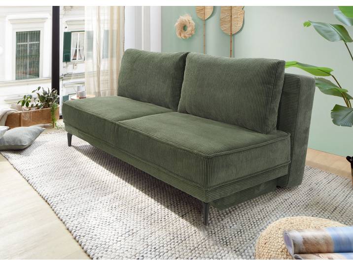 Schlafsofa JOCKENHÖFER GRUPPE Maestro, B: 203 cm, Liegefl. 161x200 cm, Dauerschläfer , grün (grün 426, 03), B:203cm T:111cm, Korpus: 100% Polyester;Kissen: 100% Polyester, Sofas, Schlafsofa, mit Schlaffunktion & Bettkasten, Tonnentaschenfederkern