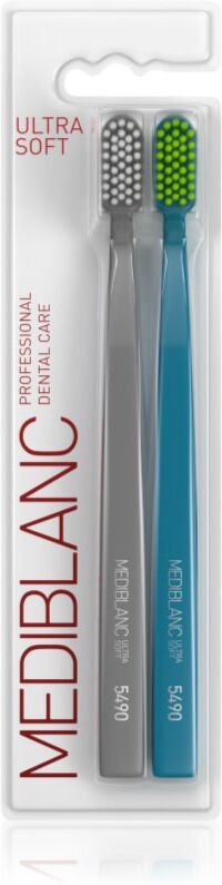 MEDIBLANC 5490 Ultra Soft brosses à dents ultra soft Grey, Blue 2 pcs