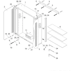 HSK Ersatzteile 1x Spiegeltür Softcube, links + Griff (vormontiert), E97602-23-5 E97602-23-5