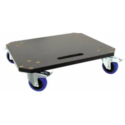 Roadinger Rollbrett aus MDF 4 Rollen 2 Bremsen (Zubehör), Audio Racks + Cases, Blau
