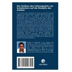 Der Einfluss des Führungsstils von Schulleitern auf die Disziplin der Schüler, Schulbücher von Margaret Iyaya