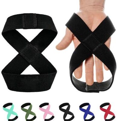 Inspired Finds Padded Figure 8 Lifting Straps For Deadlift Heavy Duty Wrist Support For Powerlifting, Pull Ups & Gym Training Padded Figure 8 Lifting Straps For Deadlift Heavy Duty Wrist Support For Powerlifting, Pull Ups & Gym Training