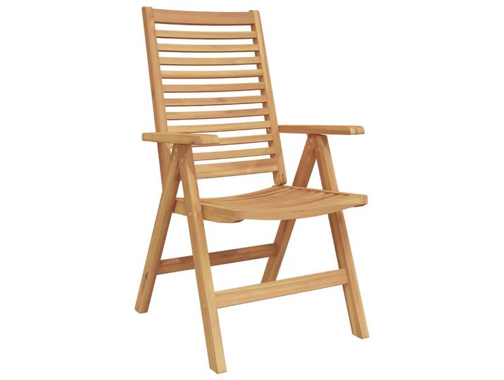 vidaXL Stuhl 8 stk. Braun Massivholz Teak Umwandelbar