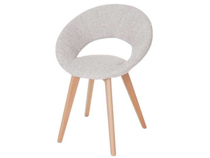 Jamb Esszimmerstuhl Beige, Grau, Holz, 60x79x50 cm, Esszimmer, Stuhl