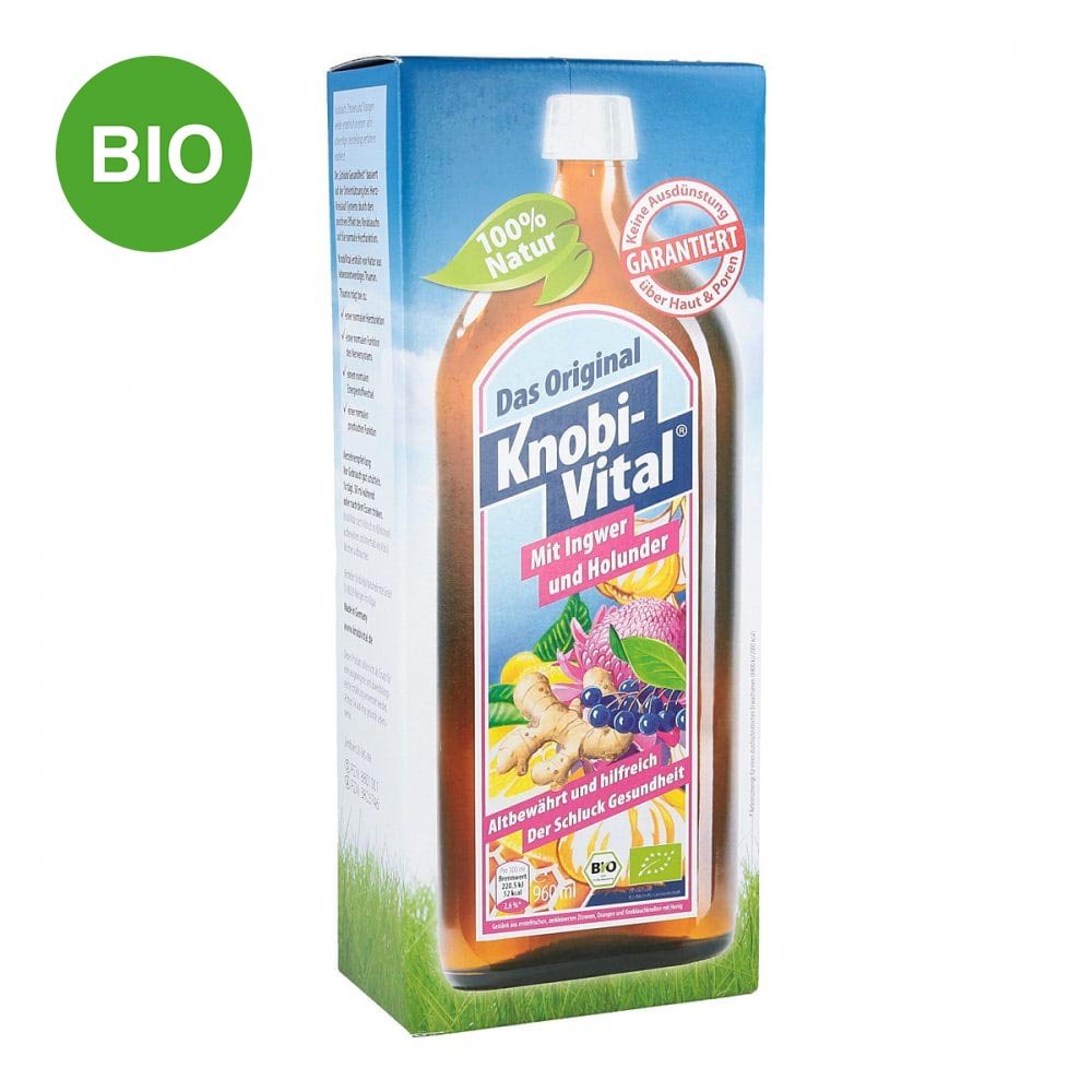 KnobiVital Naturheilmittel GmbH Knobivital mit Ingwer+holunder Bio 08801001