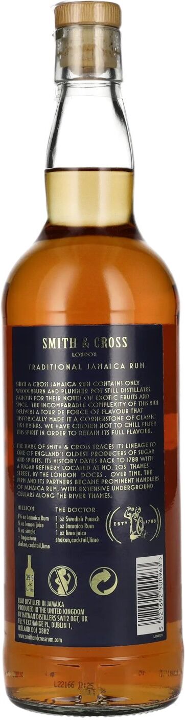 Smith & Cross Traditional Jamaica Rum 57% Vol. 0,7l