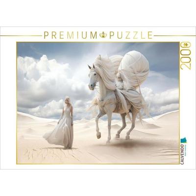CALVENDO Puzzle Surrealismus trifft Pferdefans | 2000 Teile Lege-Größe 90x67cm Foto-Puzzle für glückliche Stunden