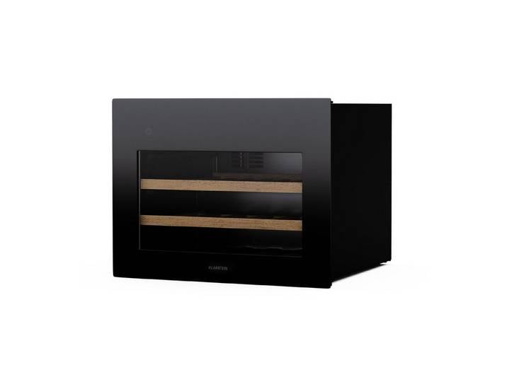 Klarstein Weinkühlschrank Rhone 28 Uno Weinkühl 28 Flaschen 62L Push-to-Open UV-Glas LED 40 dB, für 28 Standardflaschen á 0,75l,Flaschenkühlschrank Weintemperierschrank Weinschrank mit Push-to-Open
