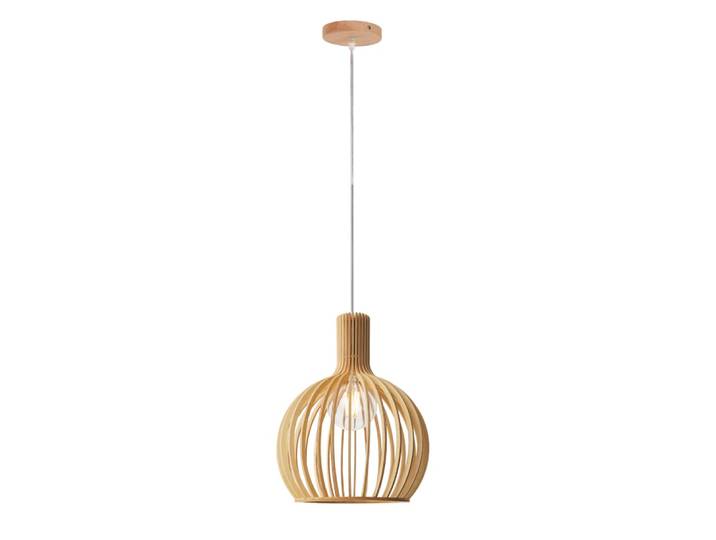 Plafonnier en bois, E27, style nordique Ø28 cm