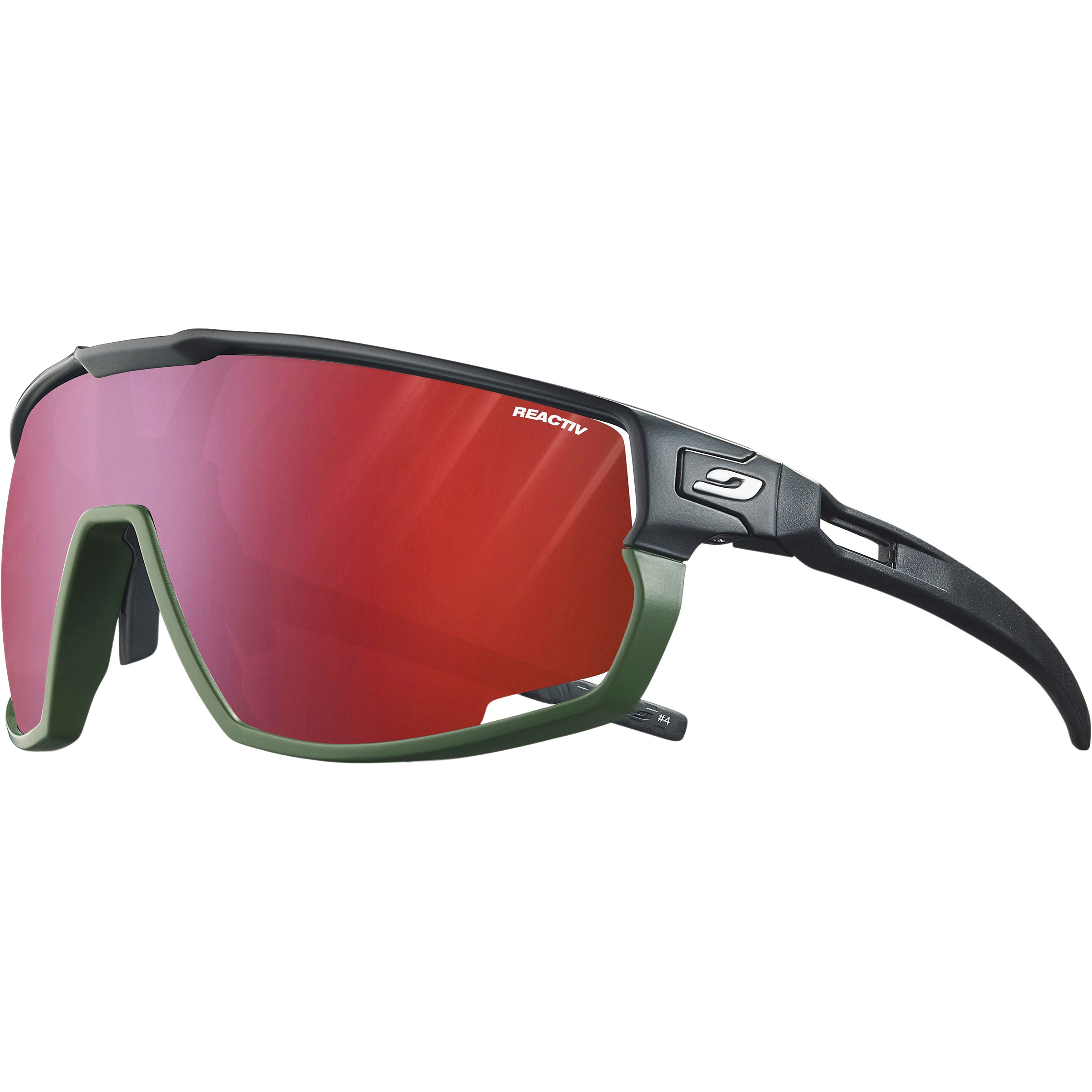Julbo Rush Reactiv Performance 0-3 Sportbrille Sportbrillen & Sportsonnenbrillen schwarz Camping