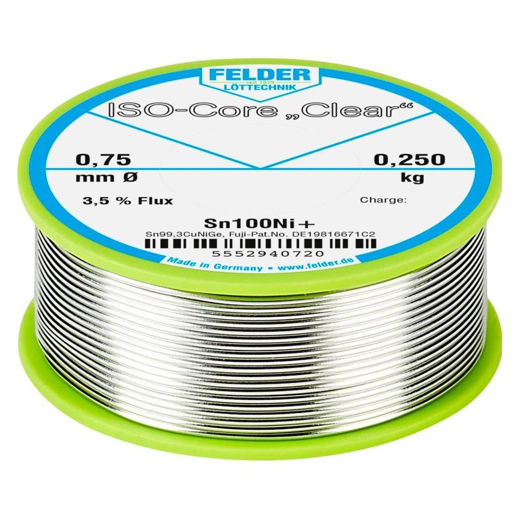 Felder Lottechnik ISO-Core Clear Sn100Ni+ (Lötzinn) (5552940720)