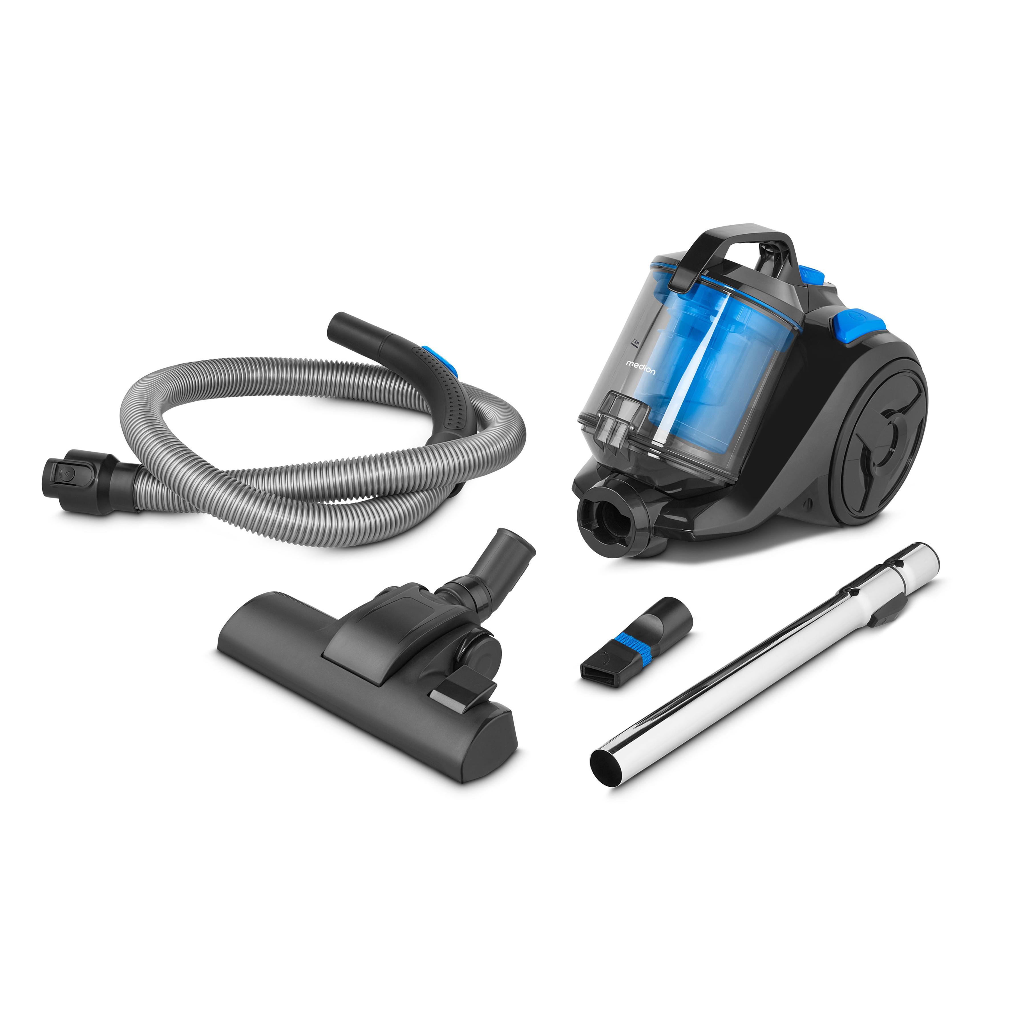 Medion Bodenstaubsauger E2001 18 kPa 2L HEPA-Filter schwarz blau