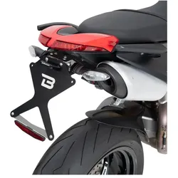 Barracuda, Motorrad Zubehör, Kennzeichenhalter Spezifisch für Original LED-Blinker Ducati Hypermotard 950