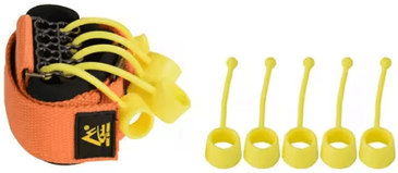 Inspire Picks Adjustable Silicone Hand Grip Strengthener And Finger Exerciser For Wrist And Forearm Training yellow 10lb