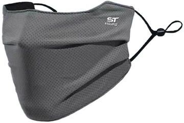 USA Free Shipping Shop Ice Silk UV Protection Face Mask For Cycling, Running & Outdoor Sports dark Grey