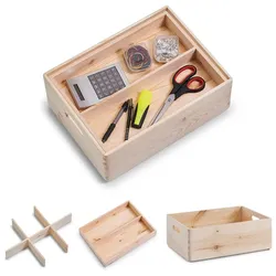 Zeller Aufbewahrungsboxen-Set braun