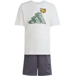 ADIDAS Kinder Sportanzug MINECRAFT TRAINING SOMMER-SET, Größe 98 in Weiß Weiß