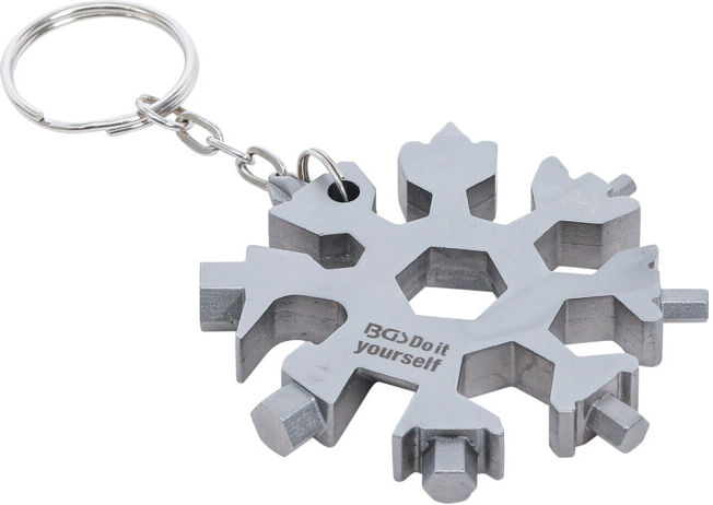 BGS Outil multifonctions flocon de neige 18-en-1 acier inoxydable ; BGS Do it yourself (85880)