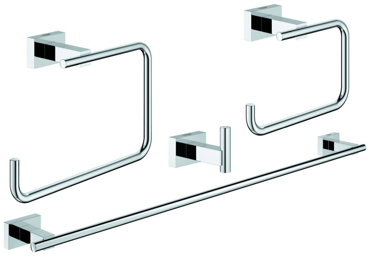 Grohe Bad-Set 4 in 1 Essentials Cube 40778 chrom, 40778001 40778001