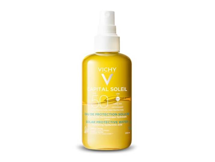Vichy Capital Soleil Hydraterende Zonbescherming Water Spray SPF50 met Hyaluronzuur 200ml, Nee, 6.96 l (Pack of 1)