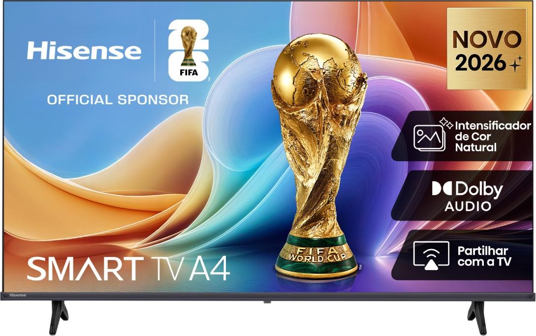 Hisense 40A4S, 101,6 cm (40"), 1920 x 1080 Pixel, LED, Smart-TV, WLAN, Schwarz