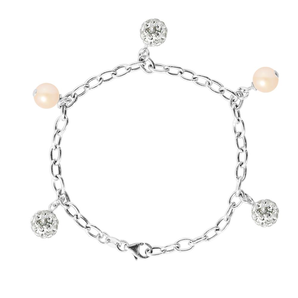 Breloques Bracket Freshwater Water Cultuur Kralen en Crystal Preciosa Silver 925